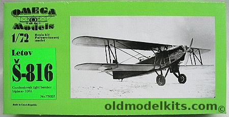 Omega 1/72 Letov S-816, 75023 plastic model kit